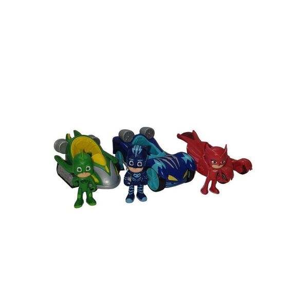 PJ Masks Turbo Blast Racers Deluxe Gekko Owlette Catboy Bundle NWOT - Picture 5 of 5